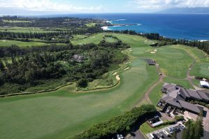 Kapalua (Plantation) 18th Approach Aerial